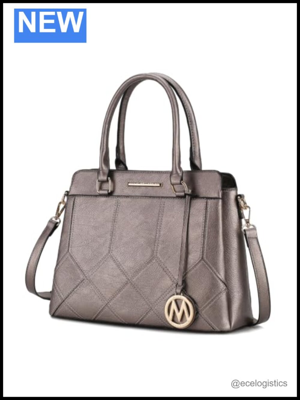 Large Vegan Leather Tote Bag with Top Handles Crossbody Satchel Purse